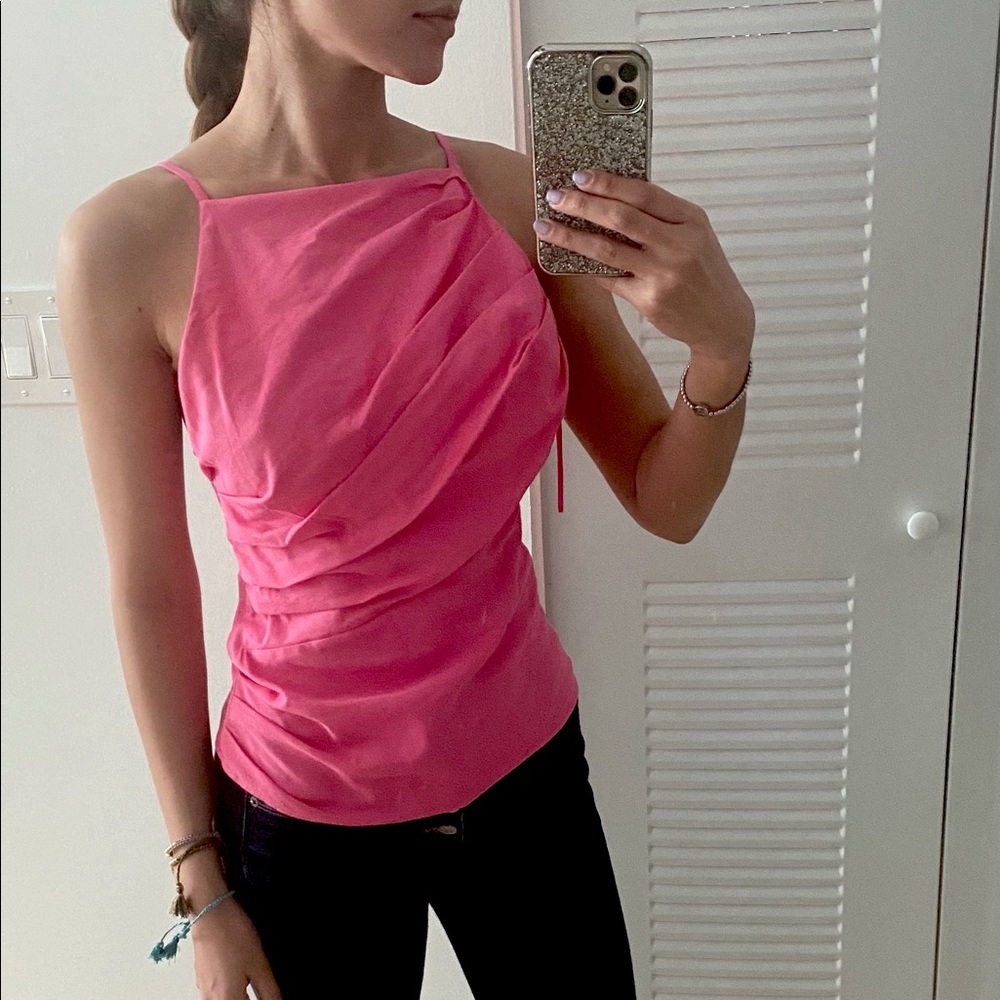 Pink halter top Zara NWT
